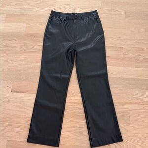 Black leather pants